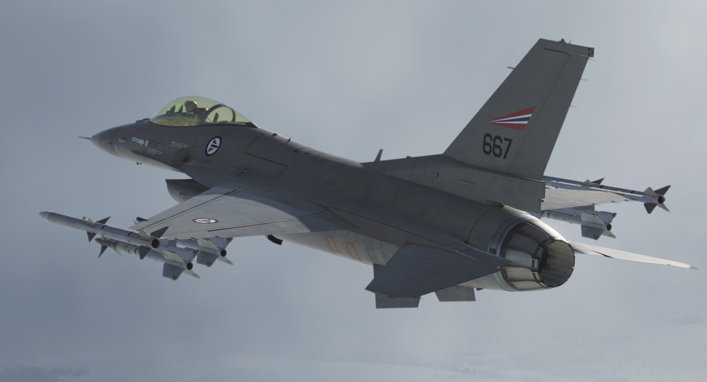 [UPDATED] RNoAF F-16C 667 Livery