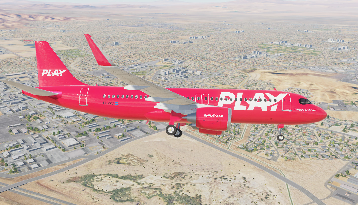 Play Airlines A320 texture for CivilAircraftMod