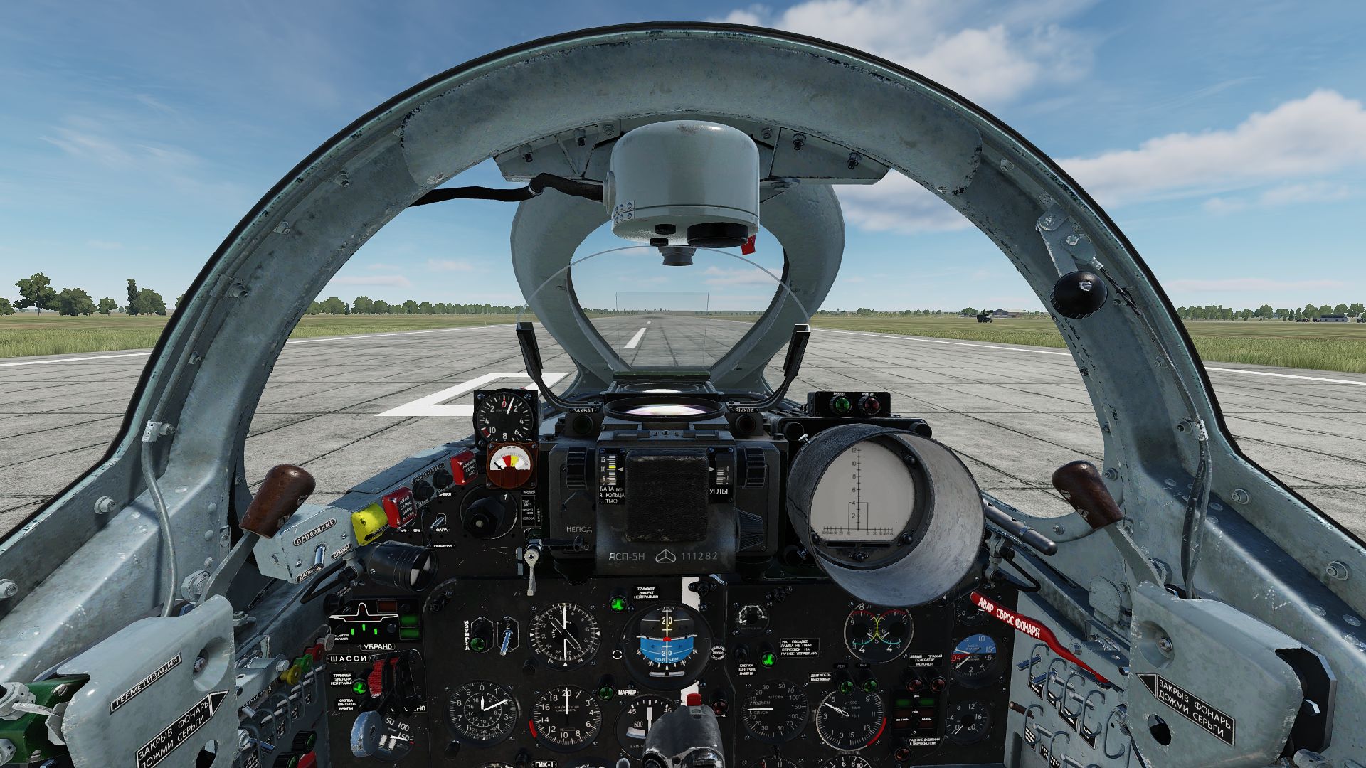 MiG-19 Russian cockpit GREY