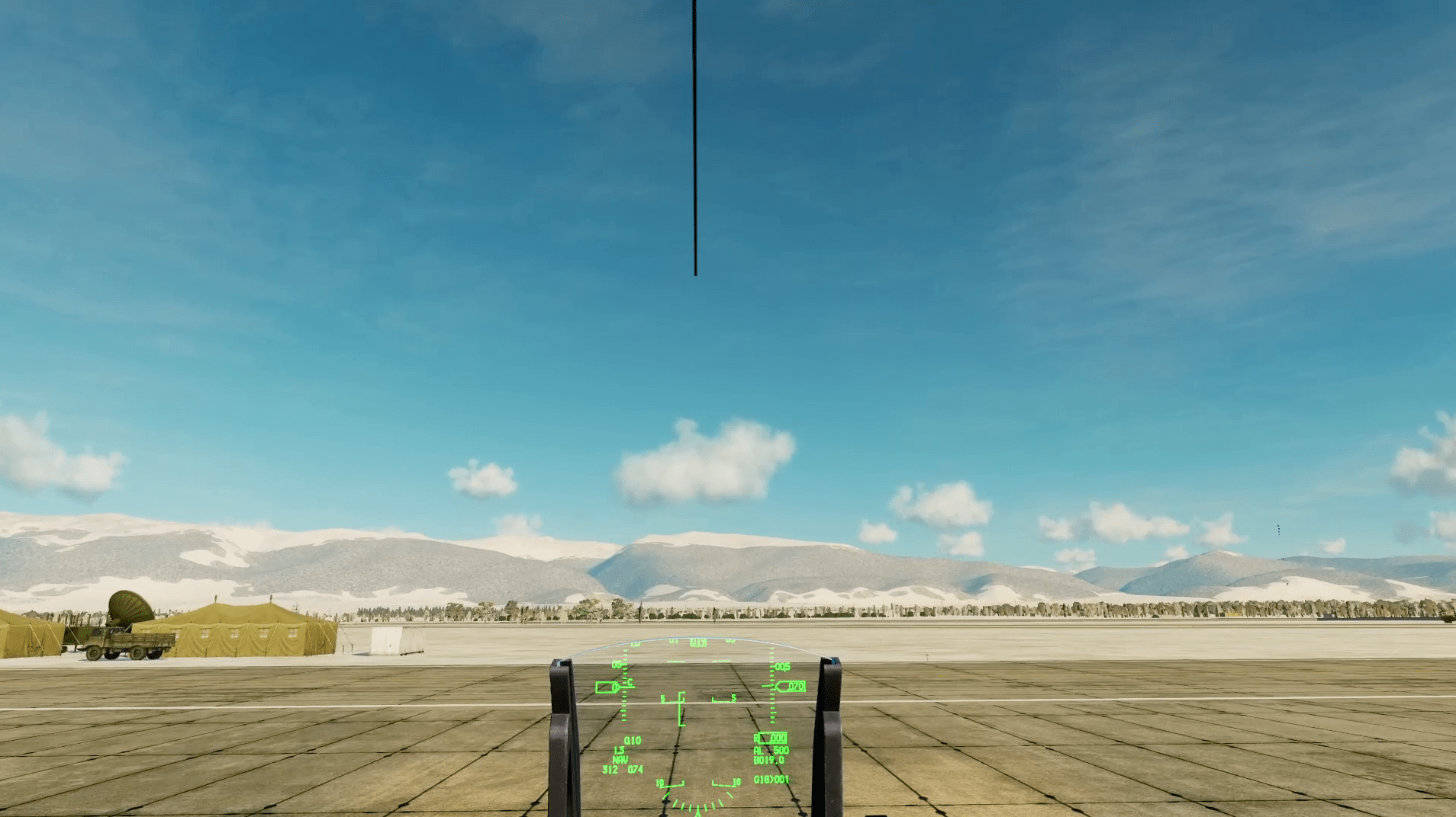 F-16 vertical canopy line / visual cue for BFM
