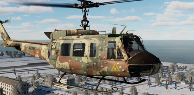 Uh-1H Huey Pea Dot Camouflage (Fictional)