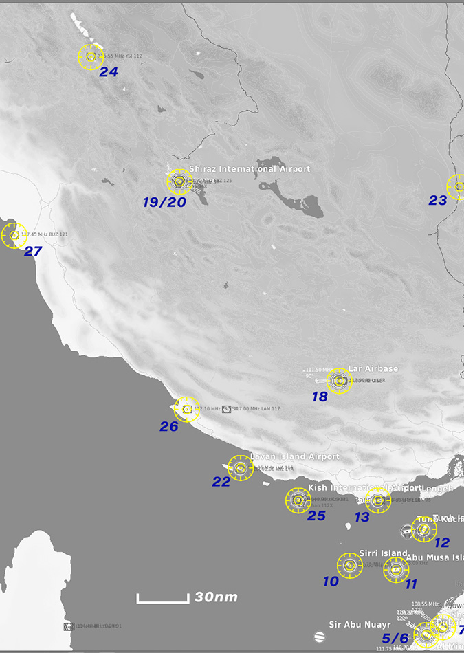 Mig-21bis Persian Gulf RSBN channels and kneeboard  
