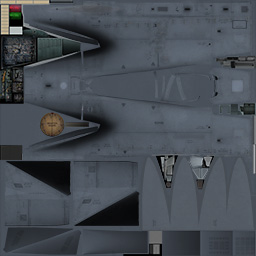 Texture template of F-15E model
