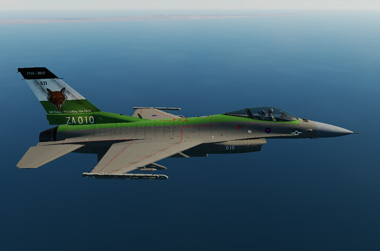 Fictional RAF 12 sqn gray with display tail