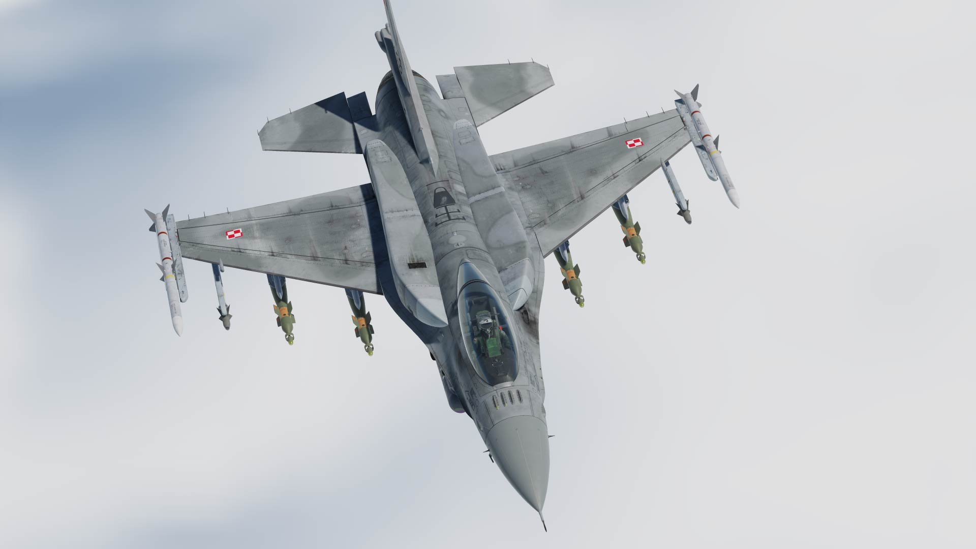 Polish Air Force F-16C Block 52+ 'Weathered' Dynamic Bort Number CFT