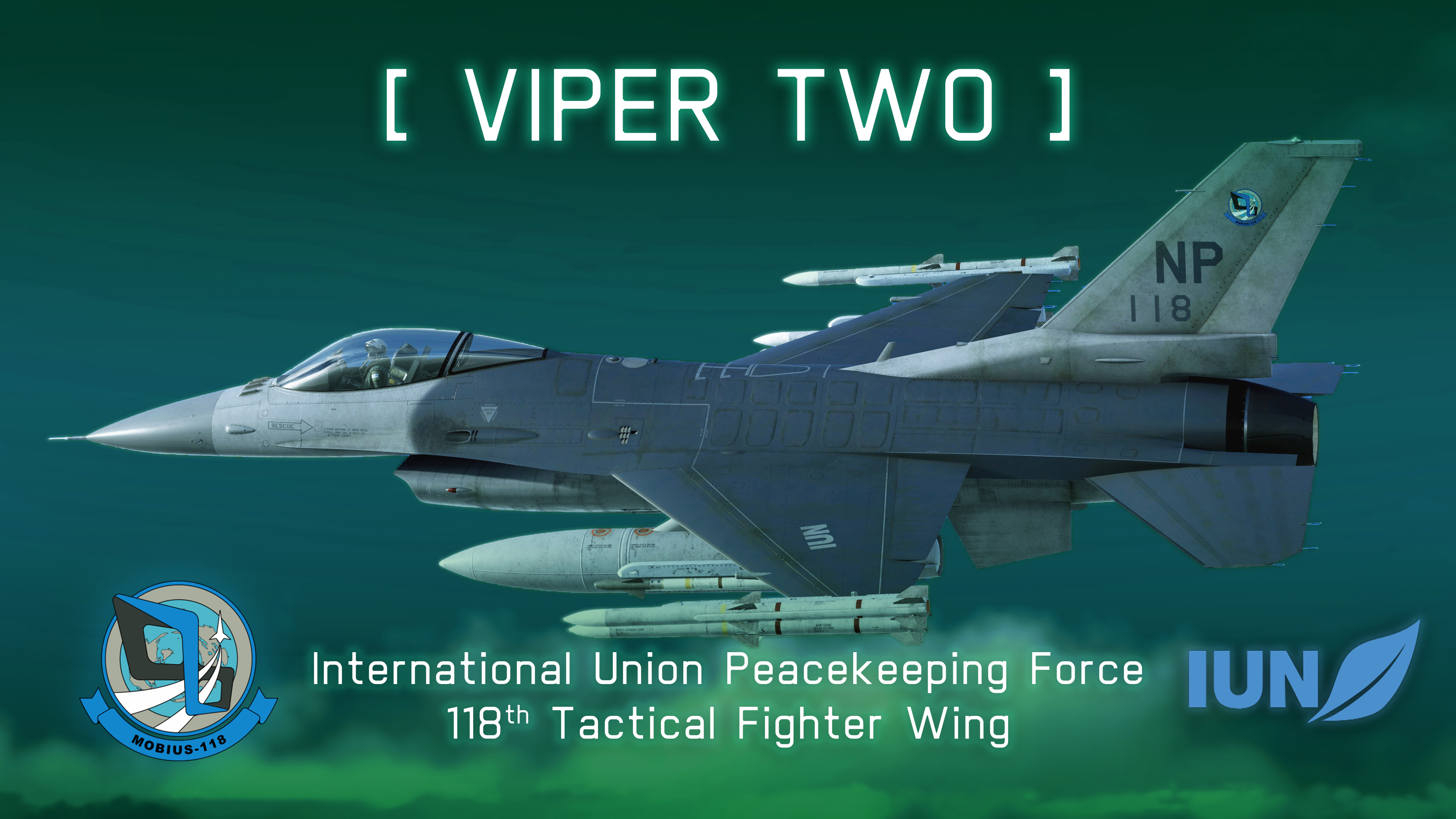 "Viper 2" – F-16C, 118th Tactical Fighter Wing, IUN-PKF (Ace Combat 7)