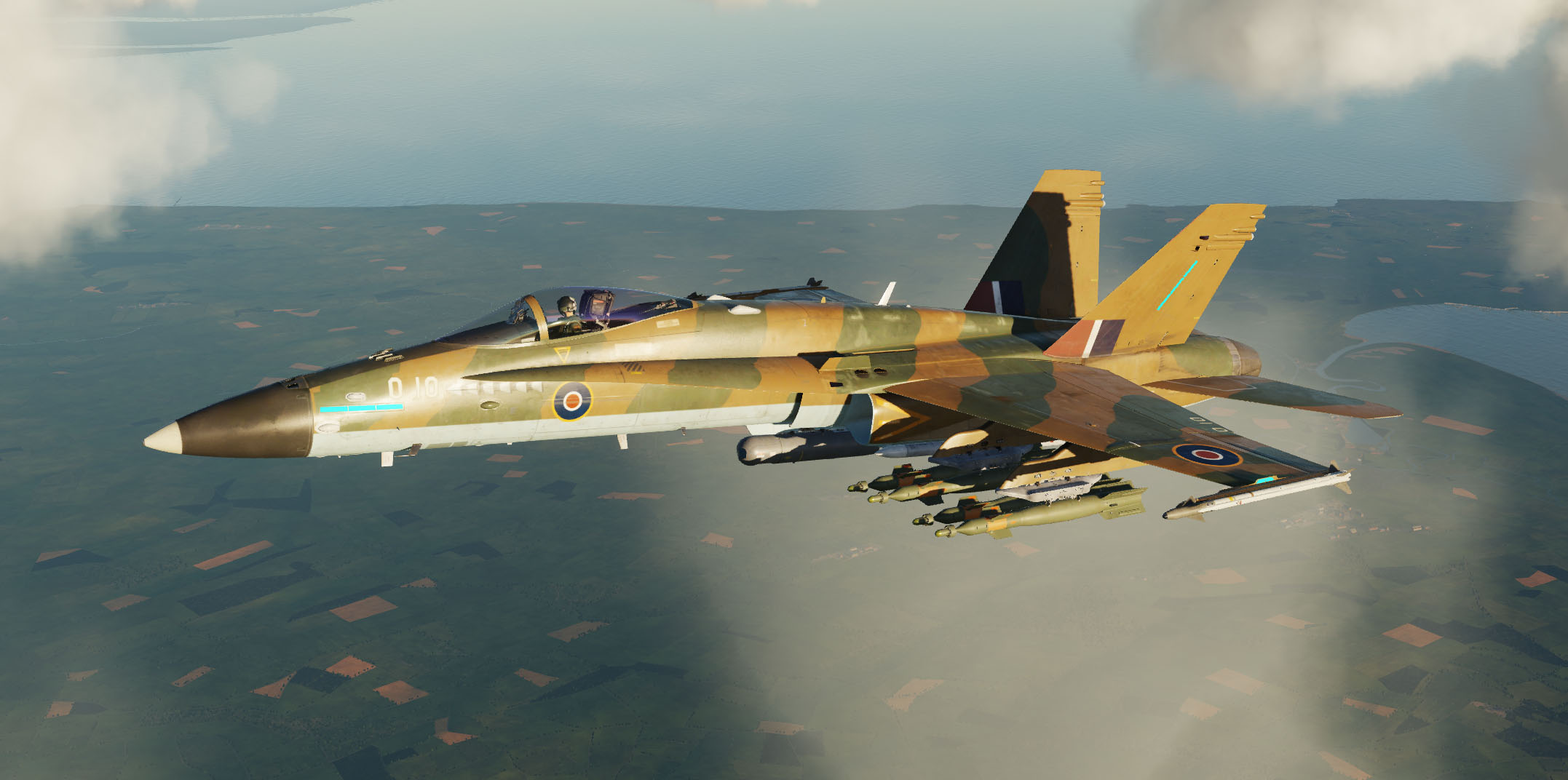 F-18C Hornet Fictional WWII Spitfire livery
