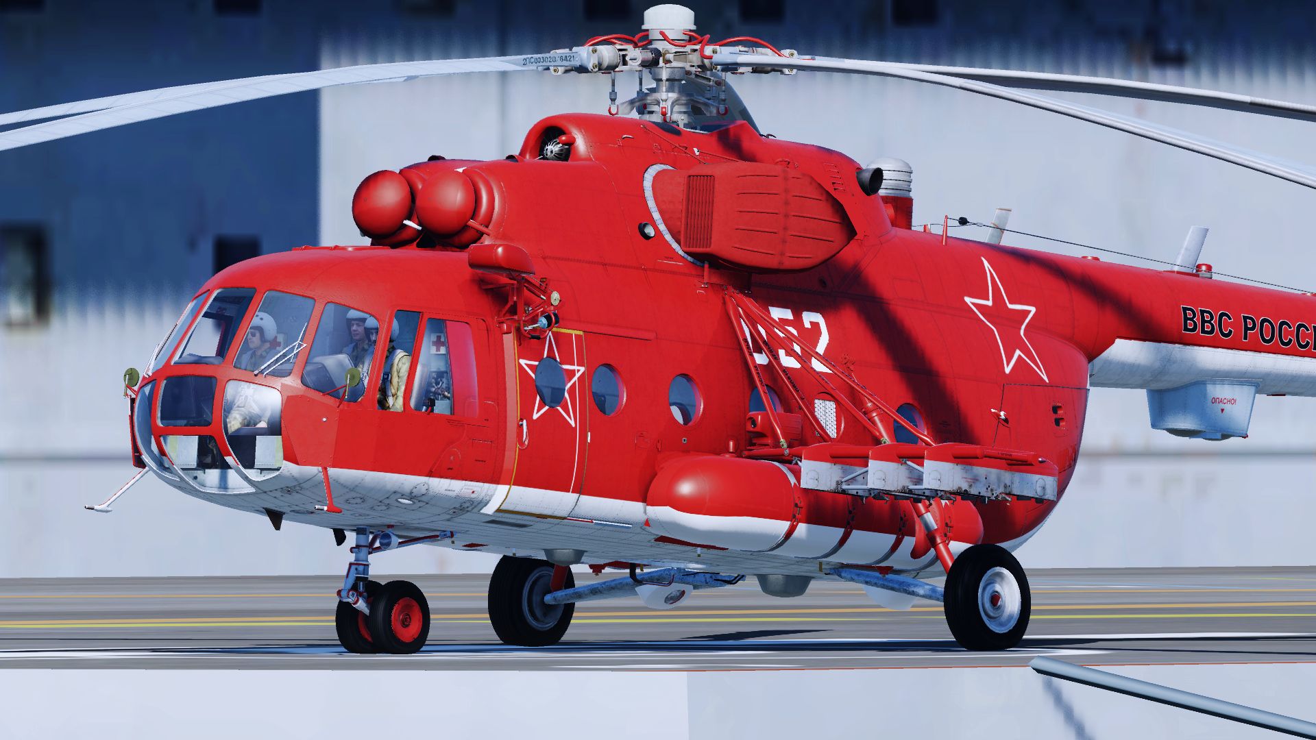 Red Mi-8 livery