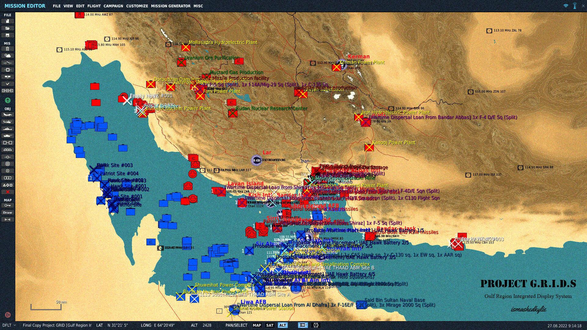 Persian Gulf Upgraded Map Template - Project GRIDS
