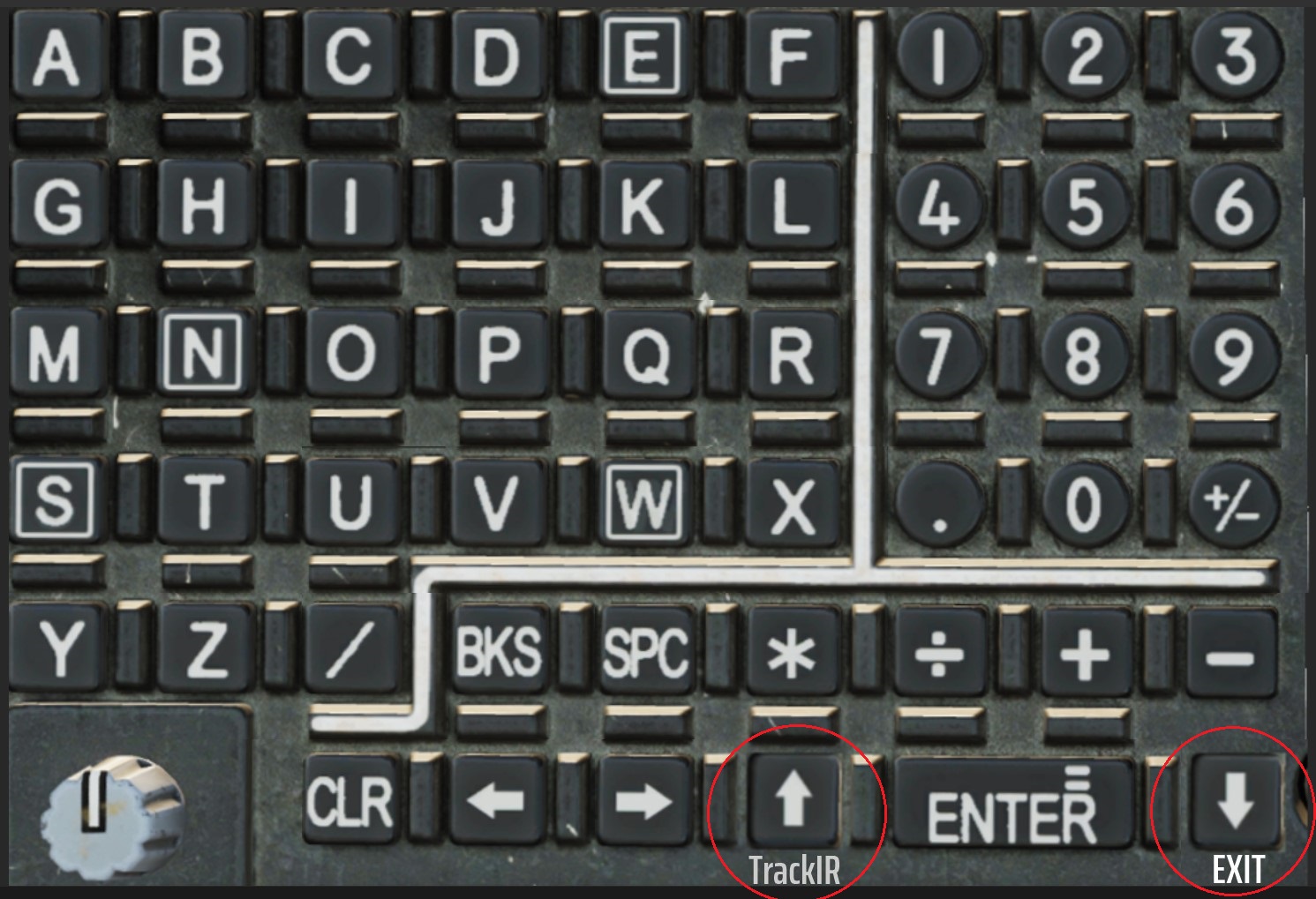 AH-64D Keyboard Unit Page v1.1 (Modified Skin) for Touch Portal