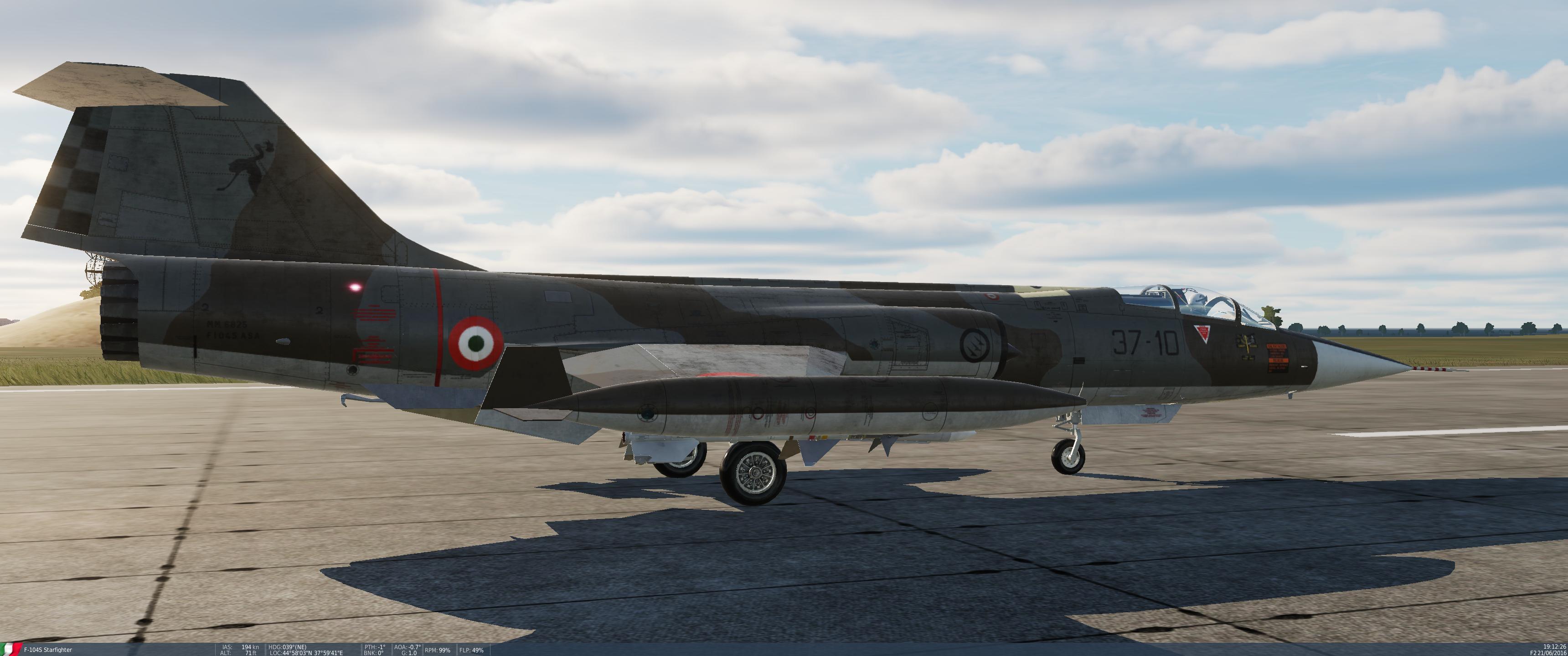 "Lo Spillone" Italian Air Force skins *UPDATED* for new VSN F-104G FC3 EFM ("S" version)