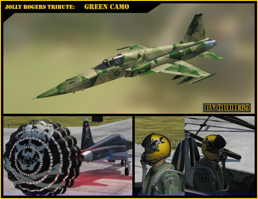 JOLLY ROGERS TRIBUTE: Green Camo