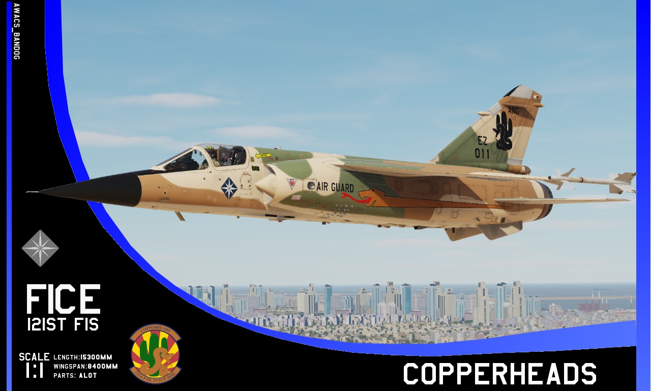 Ace Combat - Emmerian Air National Guard - 121st Fighter-Interceptor Squadron "Copperheads" Mirage F1CE