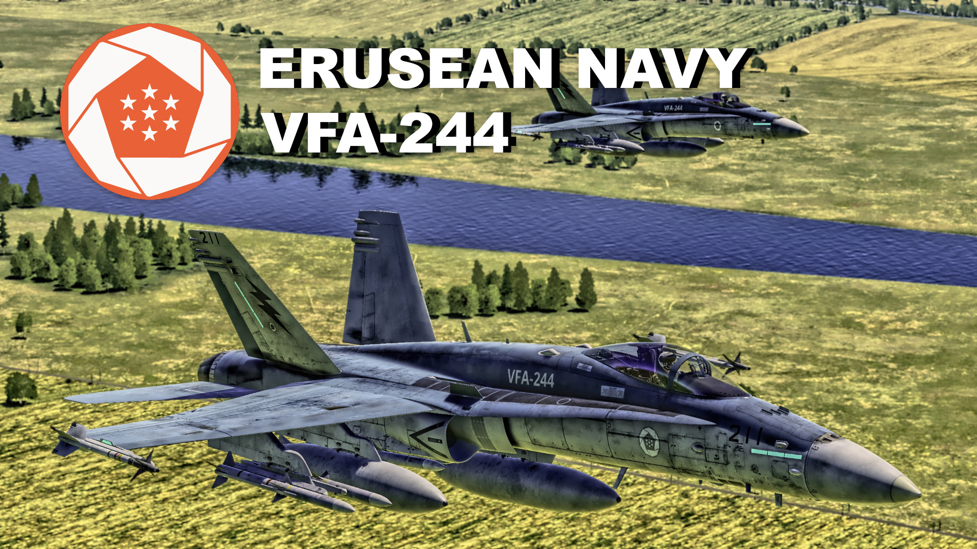Ace Combat Erusean Navy F/A-18C: VFA-244 "Azure Lightning"