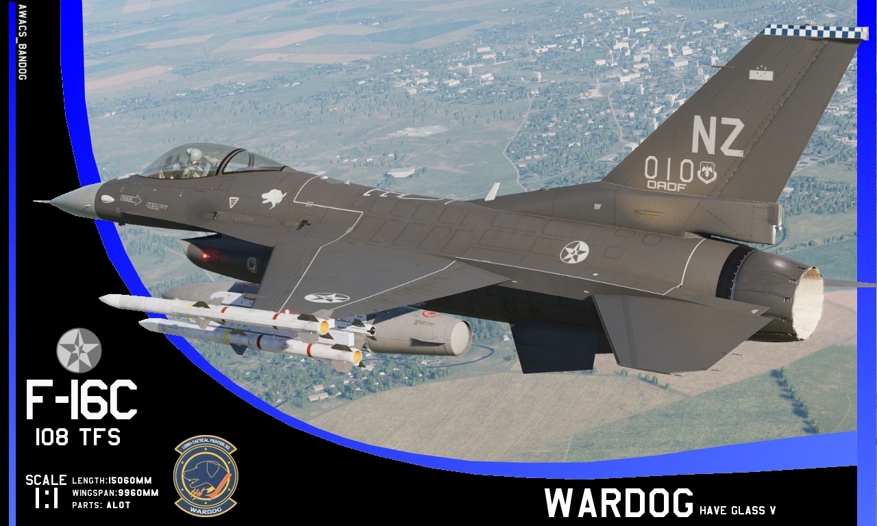 Ace Combat - 108th TFS "Wardog" Squadron Have Glass V F-16C
