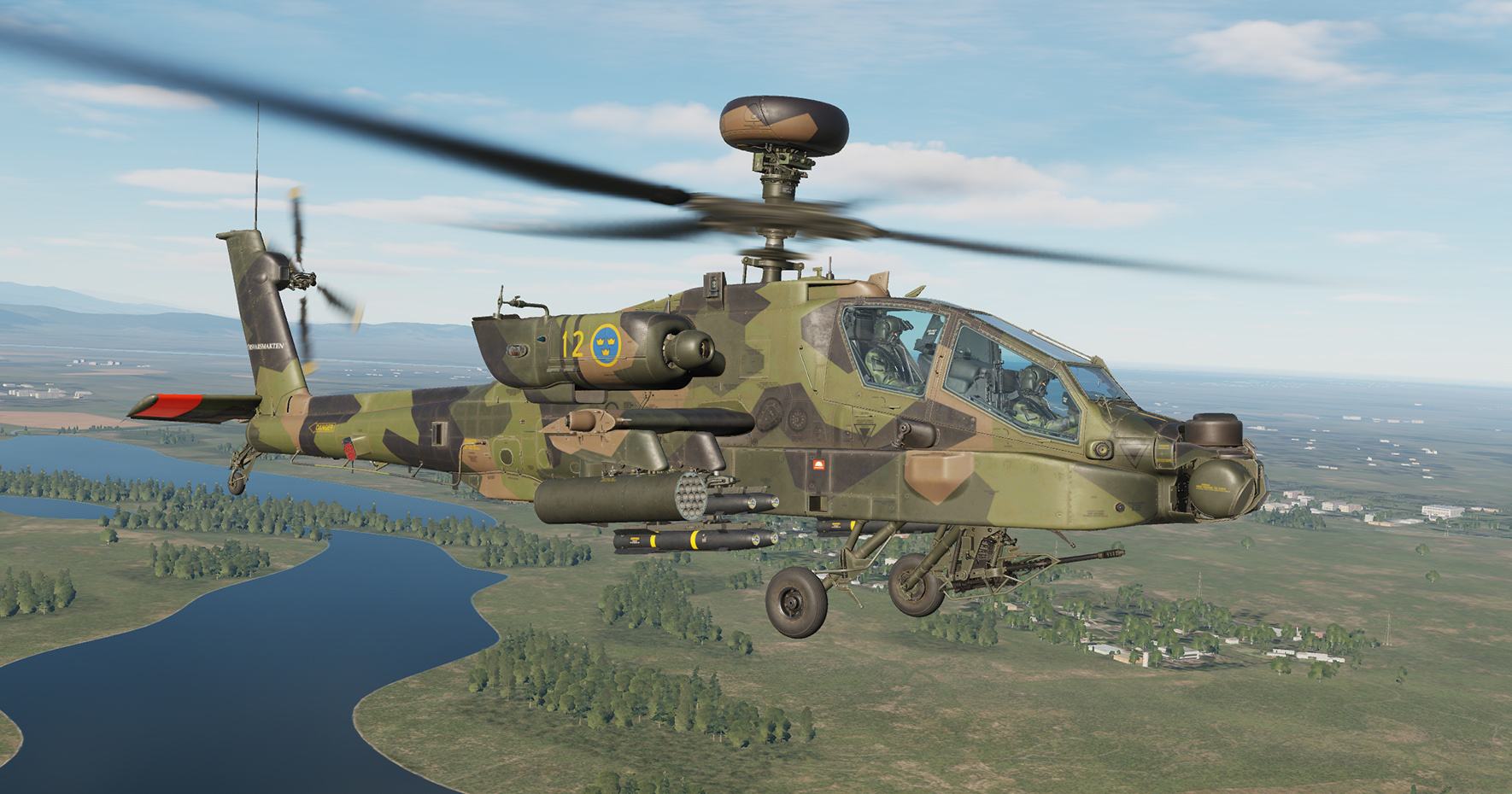 Swedish AH-64D #12 Woodland camo