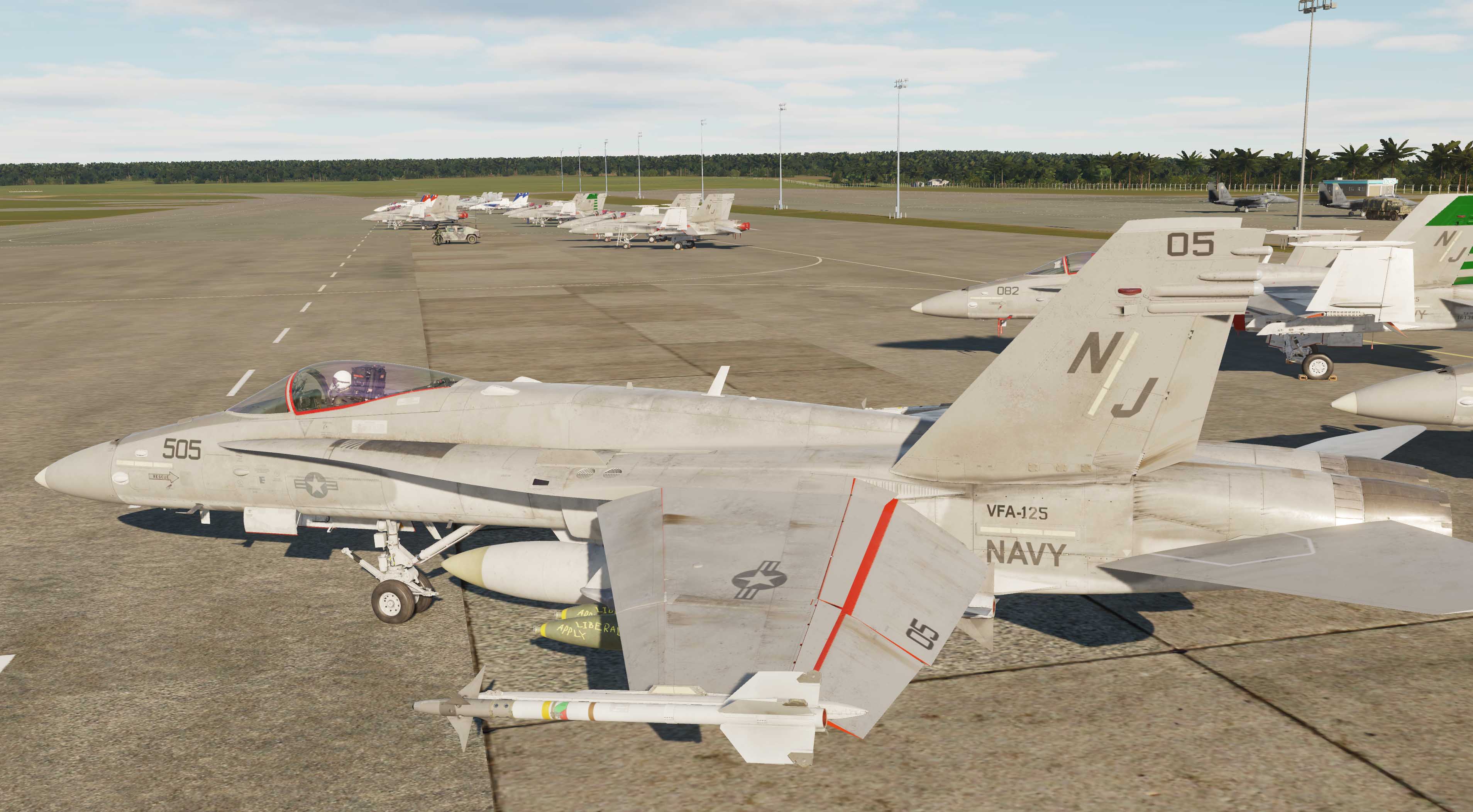VFA-125 retro 1980s scheme, BORT number