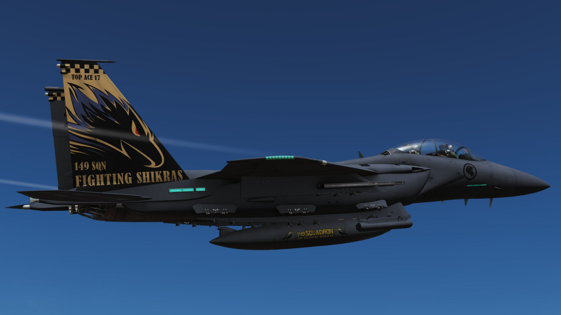 RSAF, 149th Squadron, 4x F15E ( fictional representing F-15SG's) Pack 3 of 3.