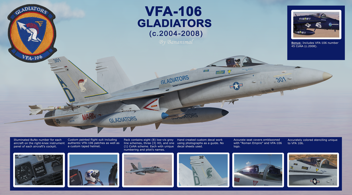 VFA-106 "Gladiators" (c.2004-2008) Part 1/2