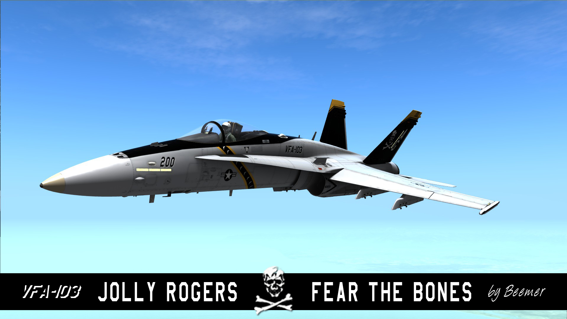 F/A-18C VFA-103 Jolly Rogers Skin.
