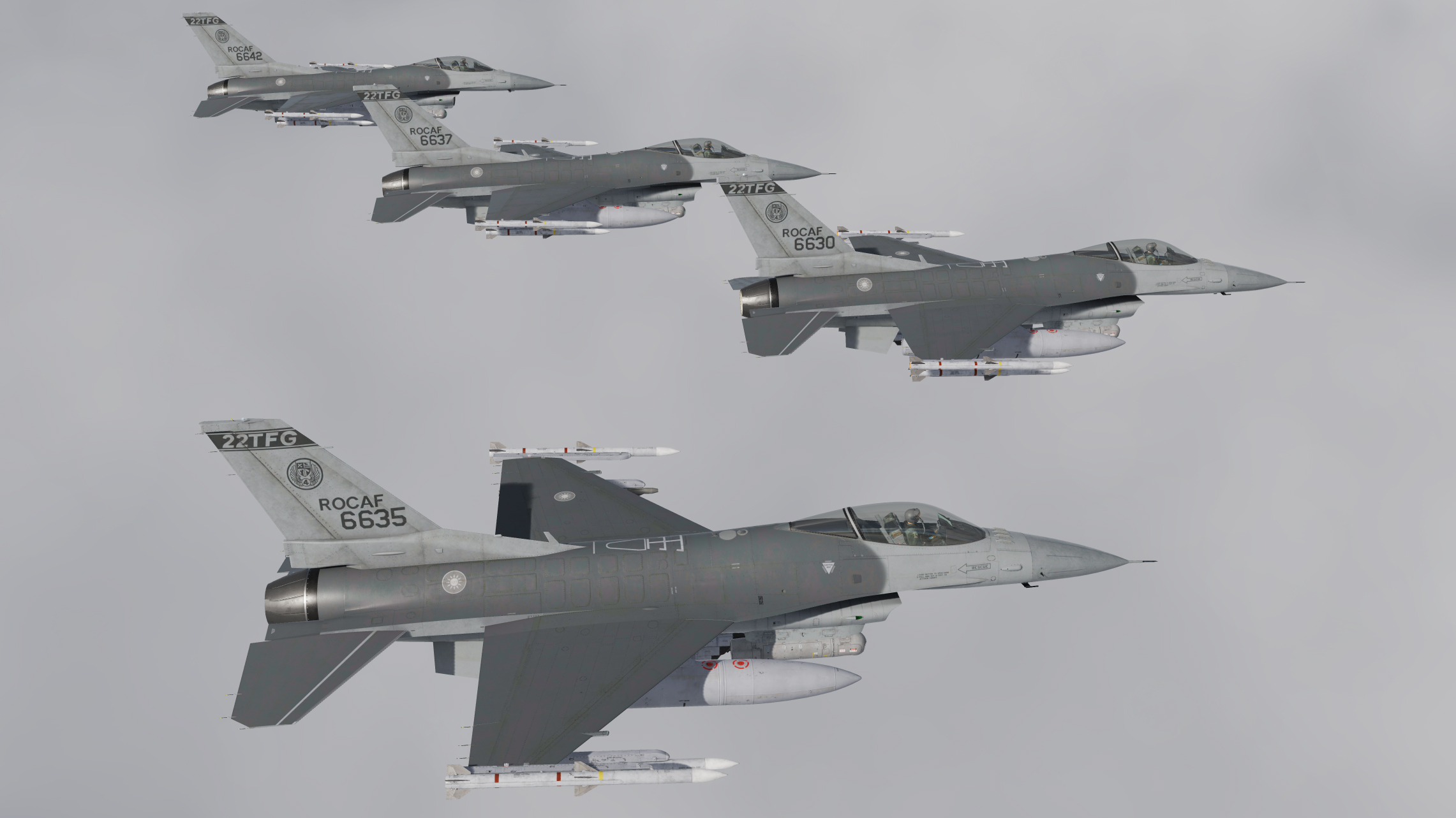 ROCAF F-16 4th TFW 22nd TFG『Tail Number Fixed』2022/12/09