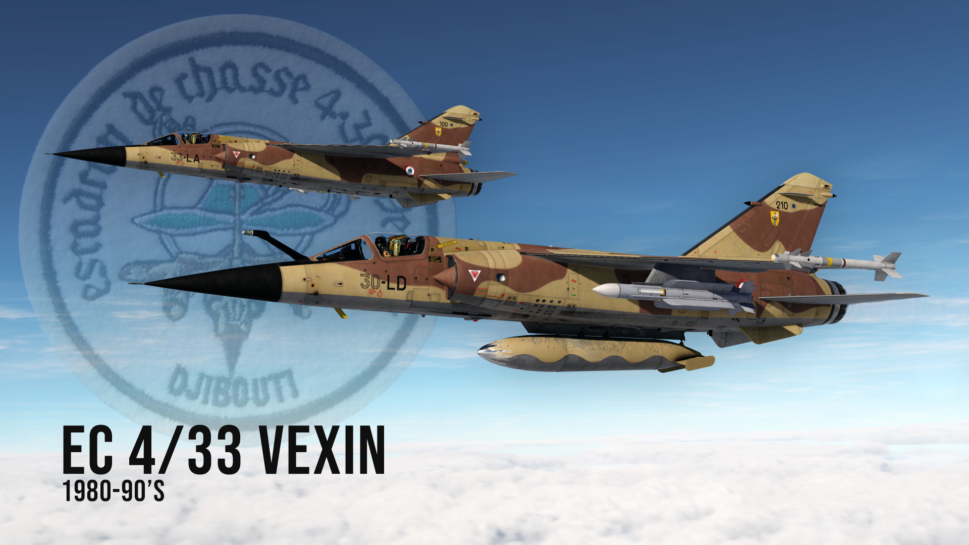 Mirage F-1C / C200, EC 4/30 Vexin pack, 1980's - 1990's - V1.0