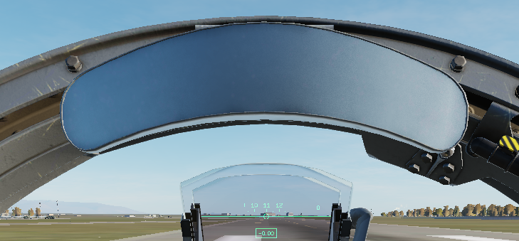 Mirage 2000C mirror fake reflection fix (French cockpit)