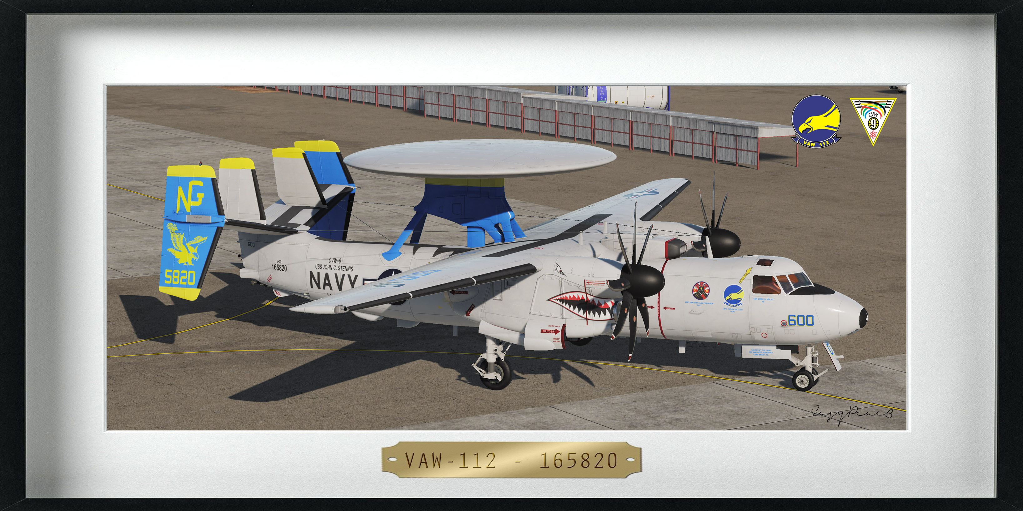 VAW-112 - "Golden Hawks" - 165820 (4K)