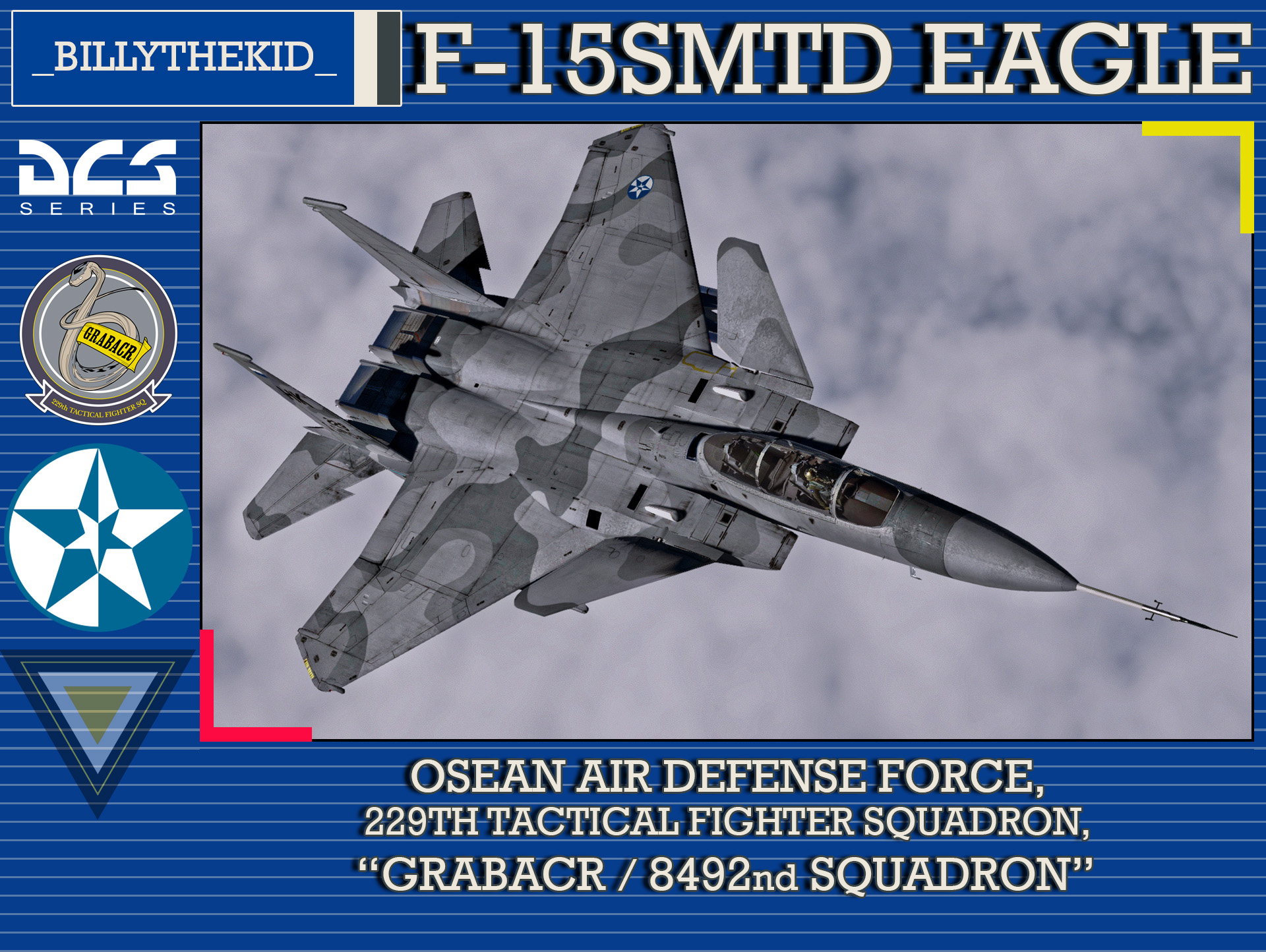 Ace Combat - Osean Air Defense Force 229th TFS "Grabacr / 8492nd Squadron" F-15 S/MTD