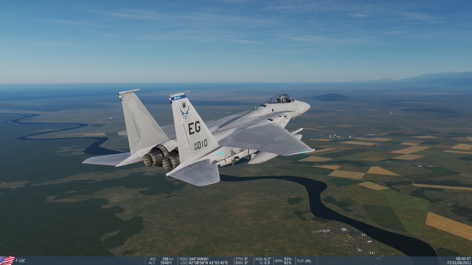 USAF F-15C 58th FS "Compass Ghost Grey" livery