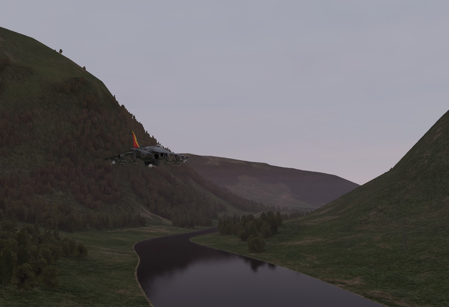 Low level valley run and airfield strike in the Caucasus