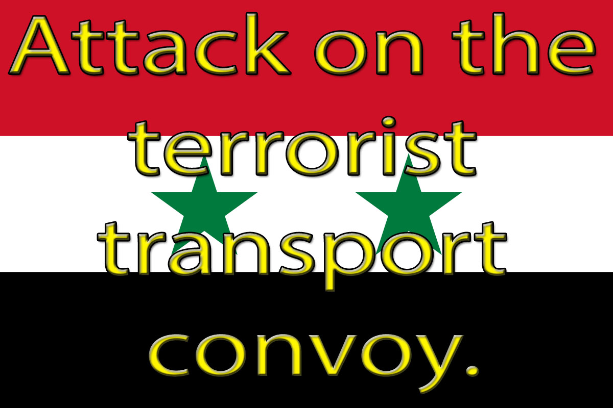 Attack on the terrorist transport convoy (EN/PT/BR/ES)