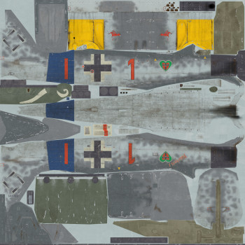 Texture template for Fw-190A8 model