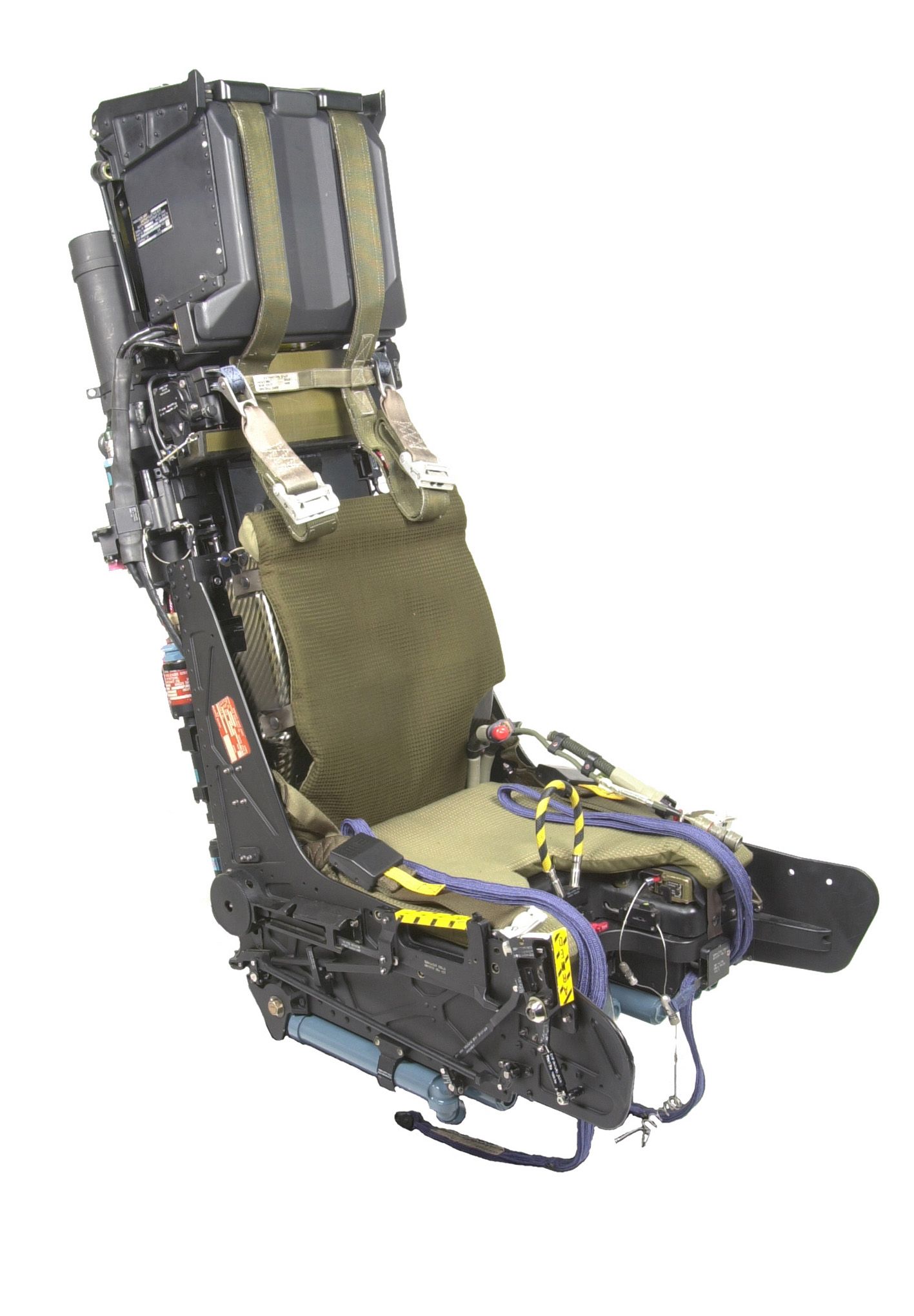 Cinturones, respaldo y parte baja del asiento en color verde kaki para Martin-Baker Mk14 NACES Ejection Seat, F/A-18C Hornet