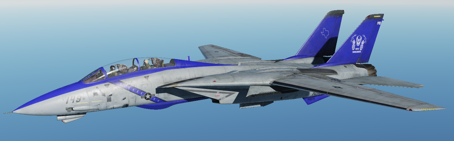 149th Virtual Fighter Wing F-14B Gunslingers BLUE Livery