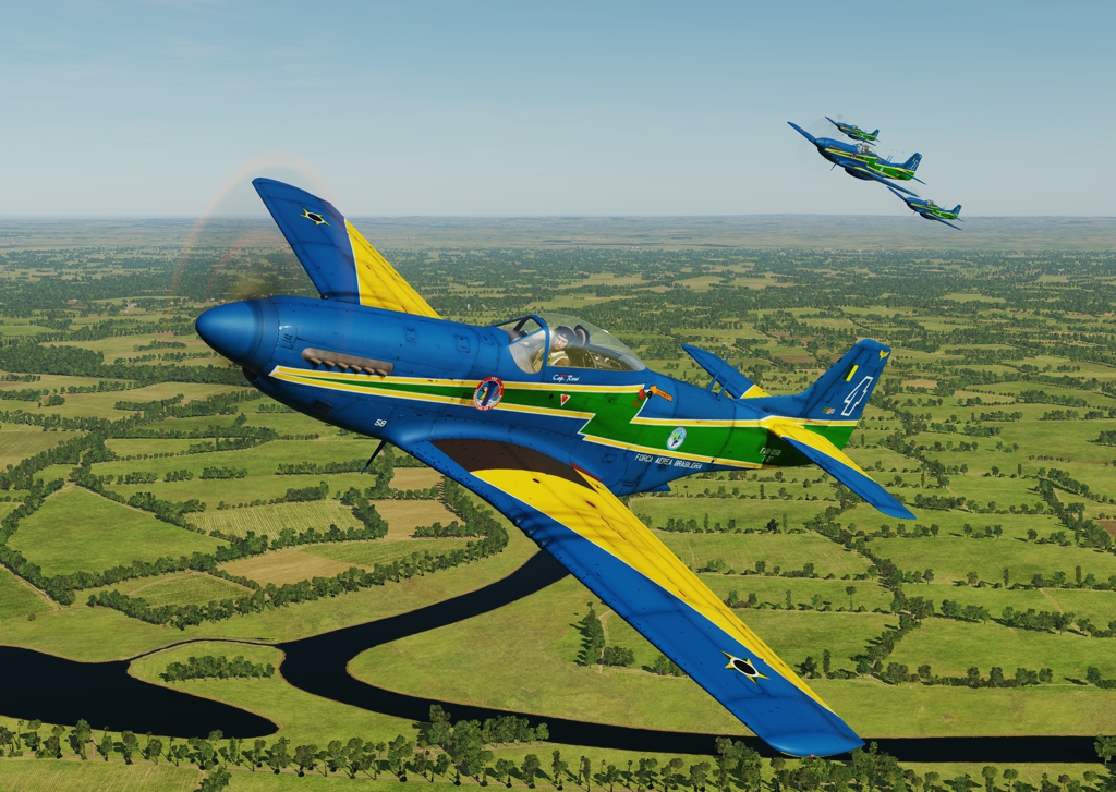 T-27 Tucano Brazilian Smoke Squadron #4 (update vs 1.2)