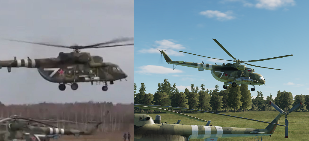 Mi-8 2022 Ukraine Russian War livery