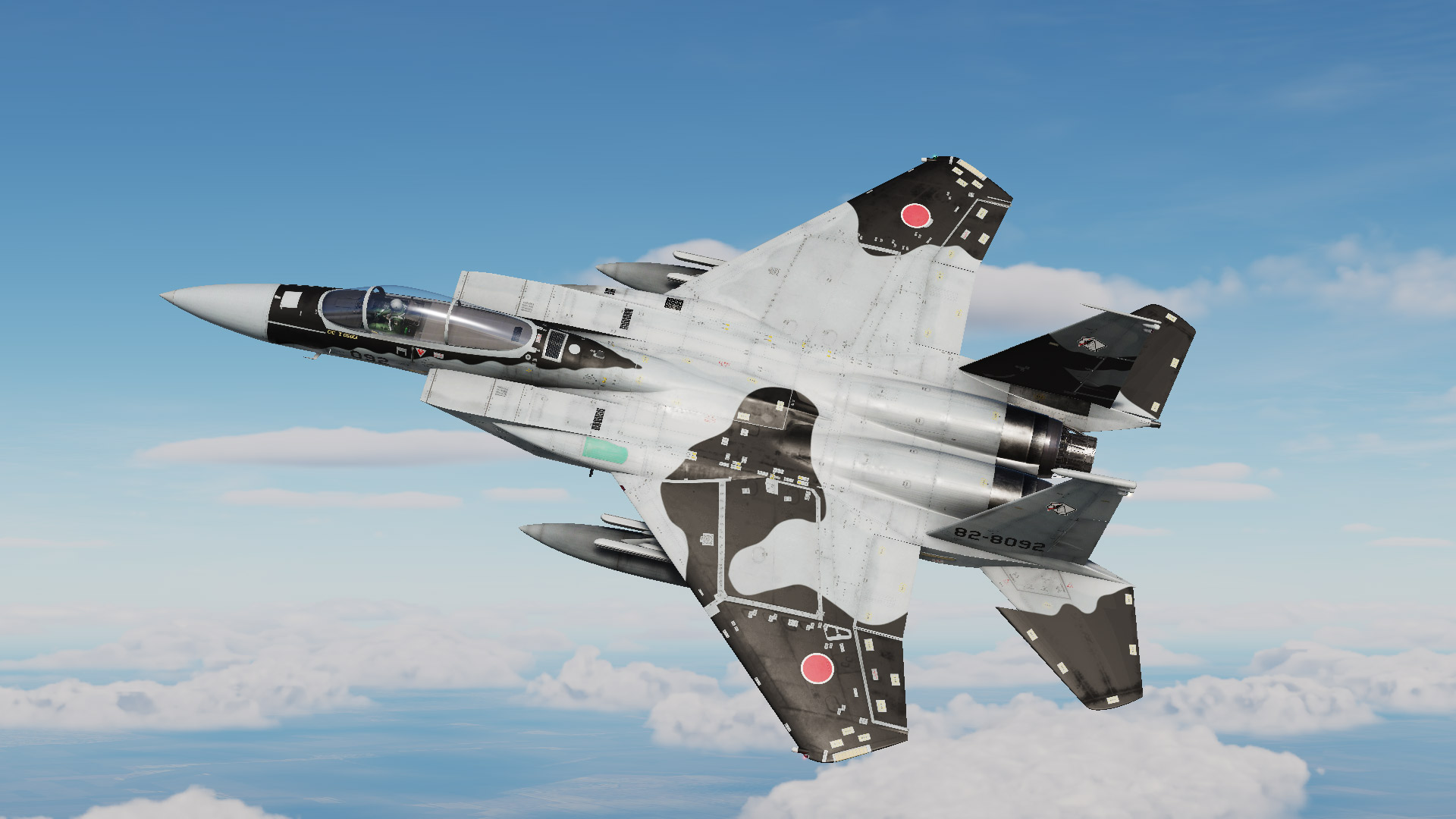 JASDF F-15DJ AGGRESSOR 82-8092 Skin {Fictional}