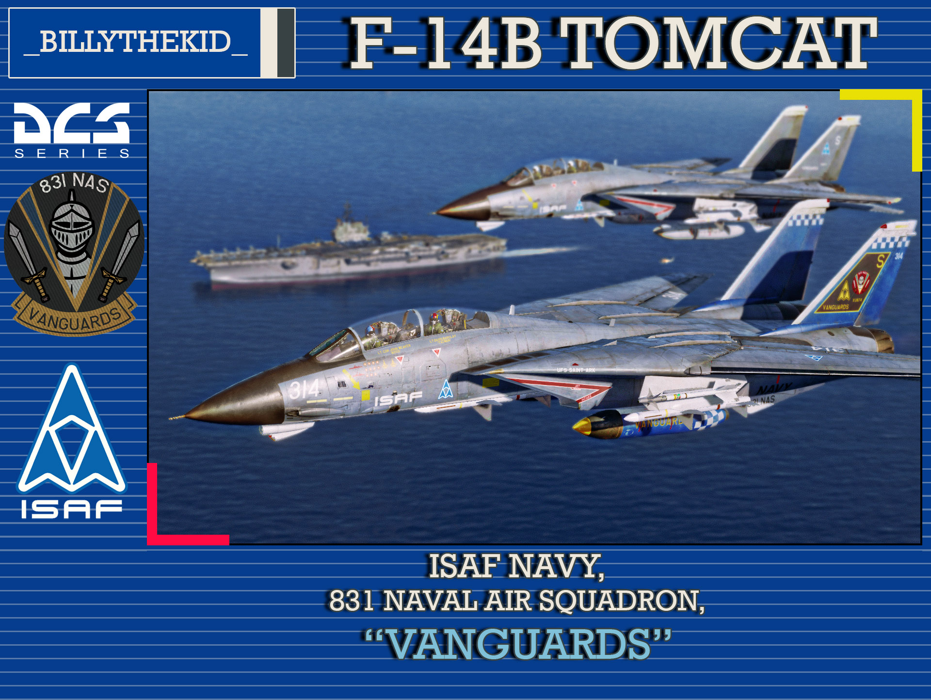 Ace Combat - ISAF Navy - 831 Naval Air Squadron "Vanguards" F-14B Tomcat
