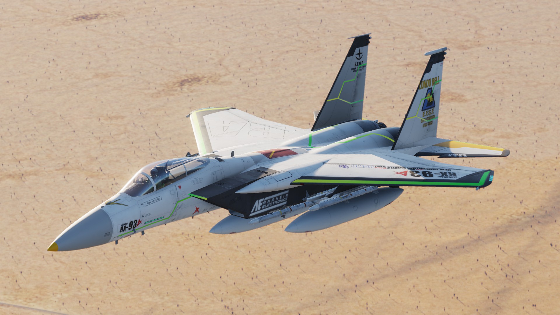 F-15C Amuro.Ray's Custom Mobile Suit RX93 livery