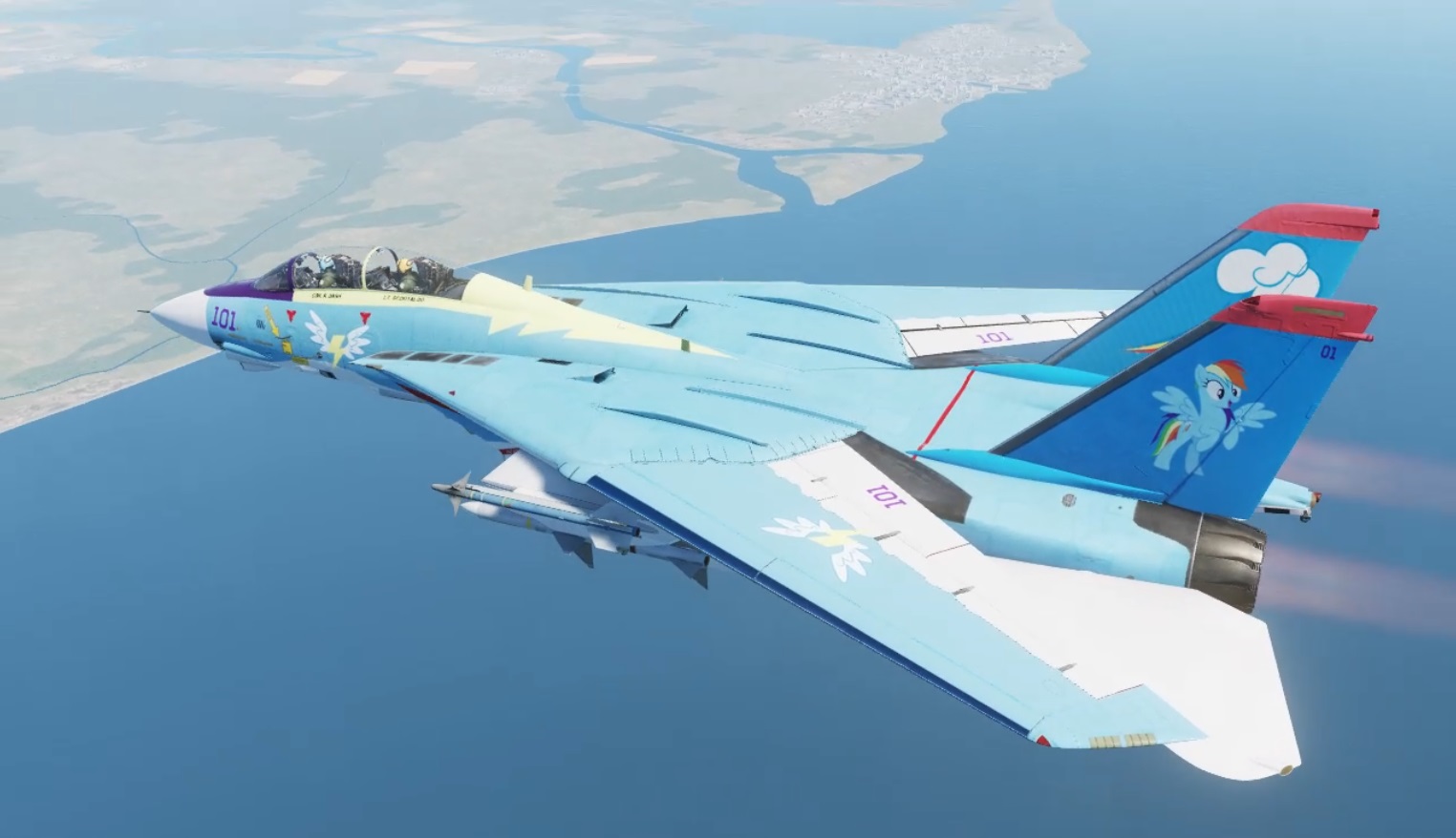 Rainbow Dash F-14 Tomcat (Fictional)