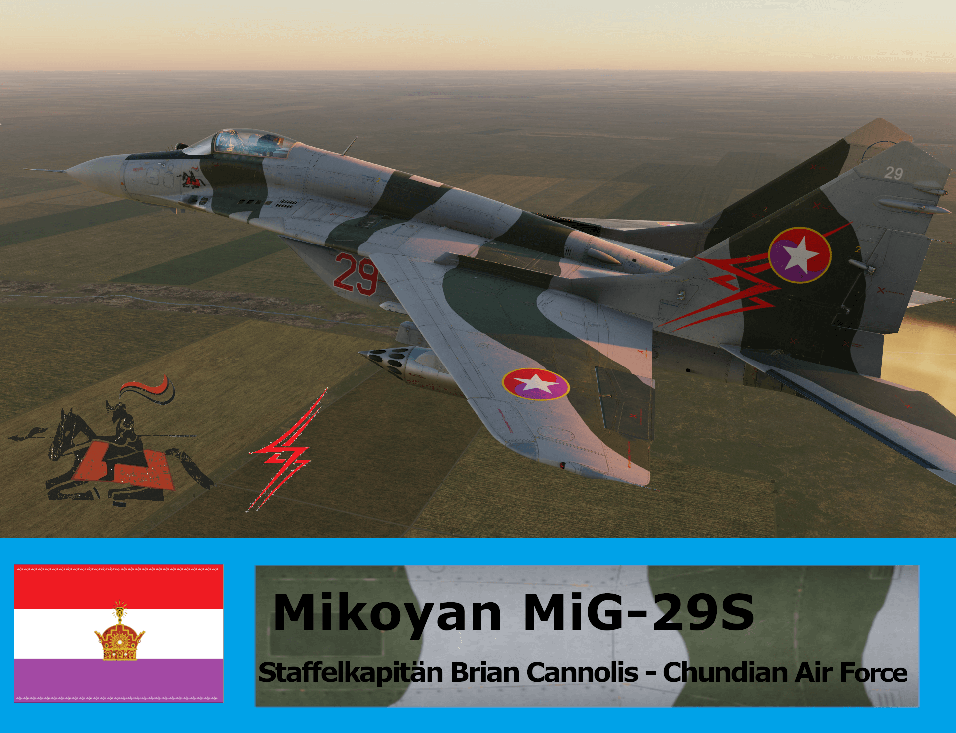 MiG-29S Chundian Air Force; Brian Cannolis (Fictional)