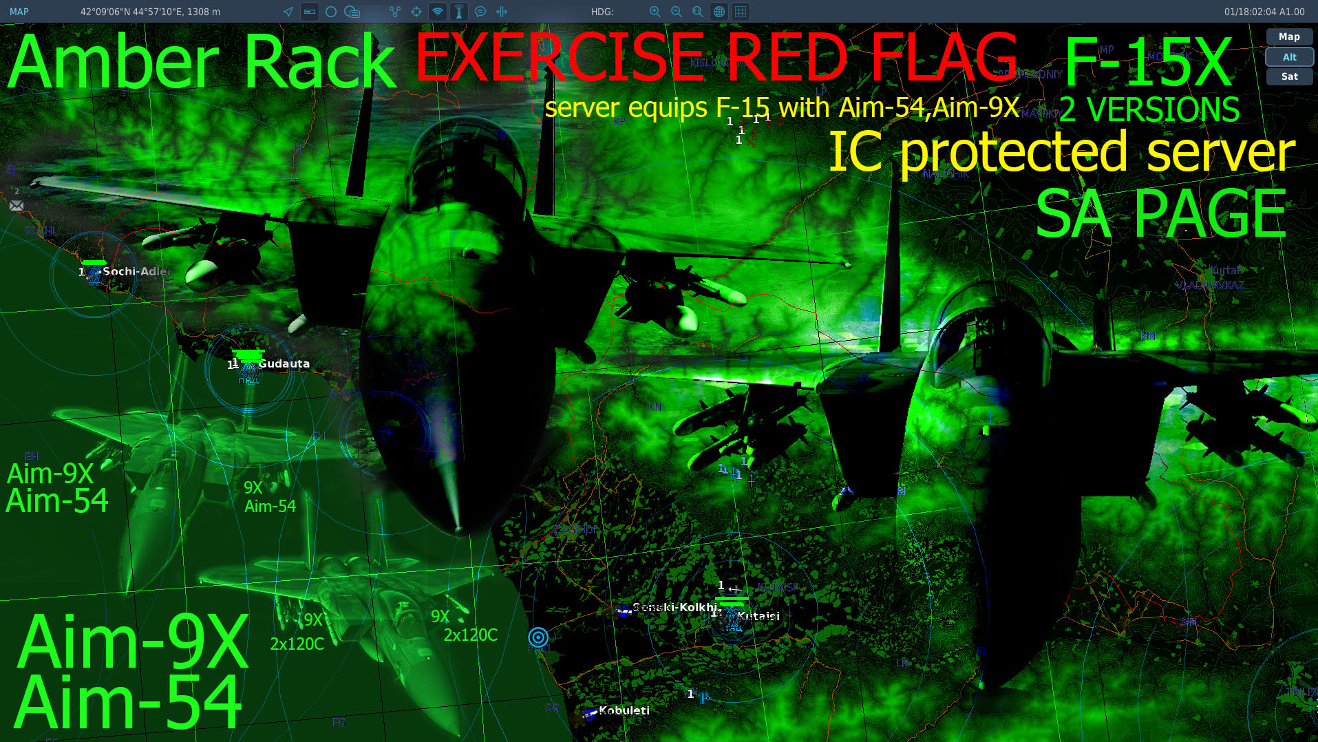 MFD like green color palette for F10 "Alt" mode. 