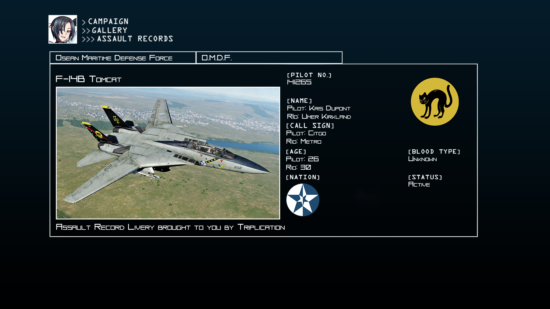 F-14B - Ace Combat: VFA-199 Midnight Cats
