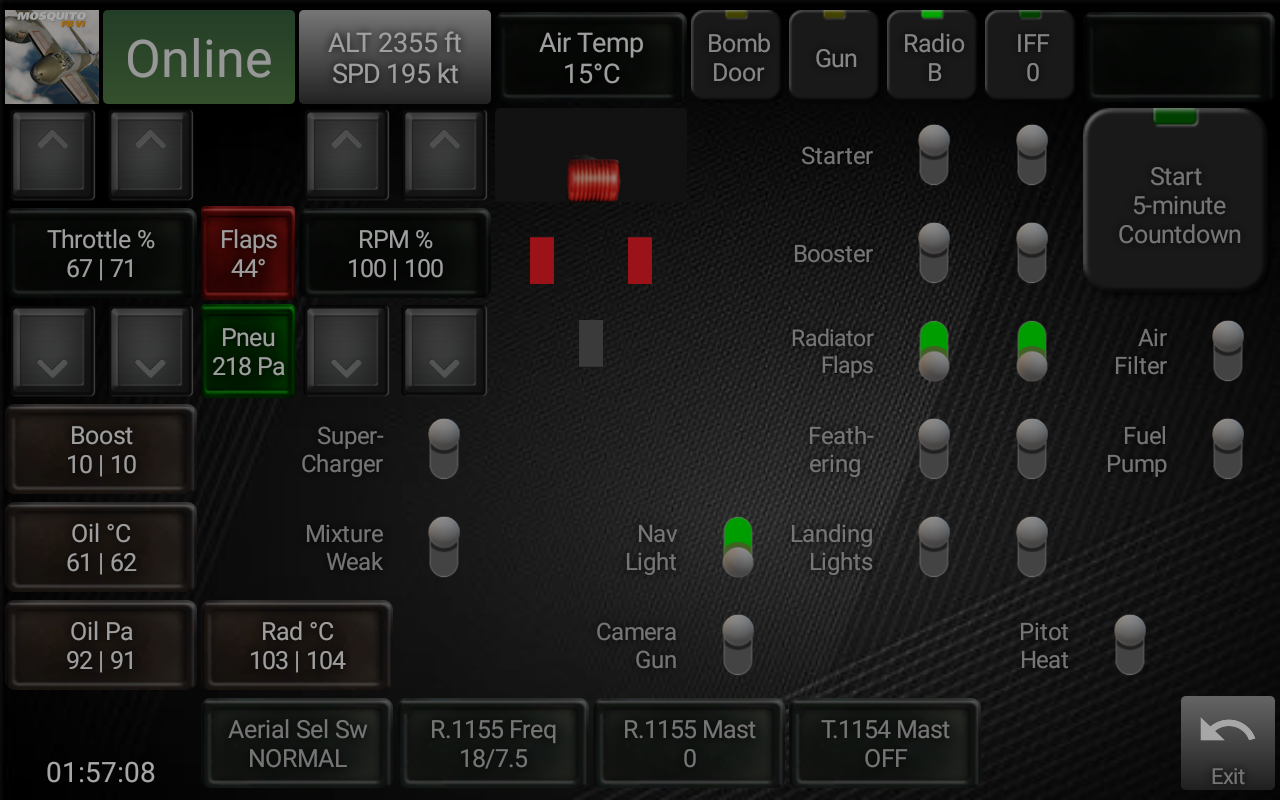 DCS-COINS: Mosquito FB Mk VI Dashboard