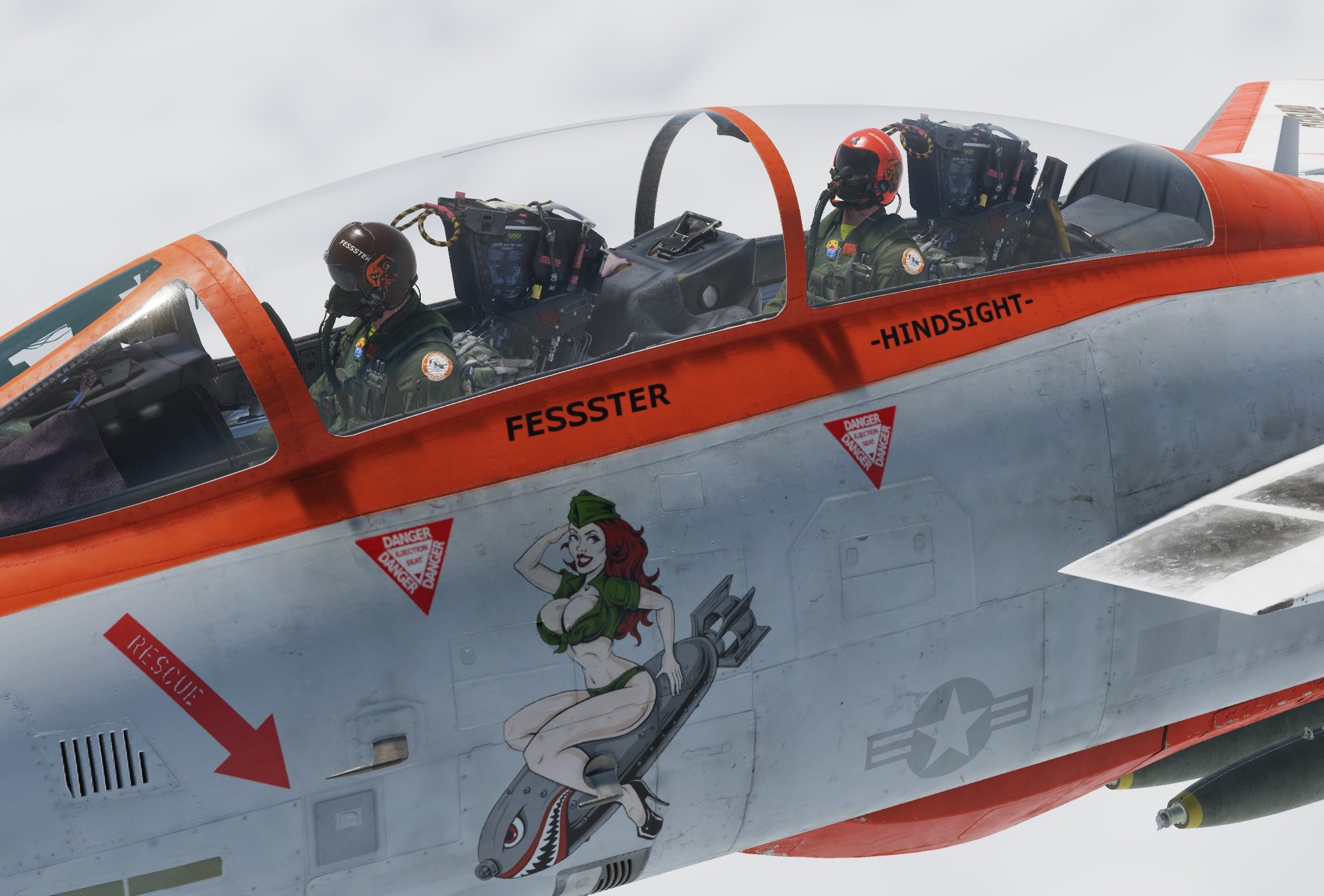 F-14B less Orange crew helmets