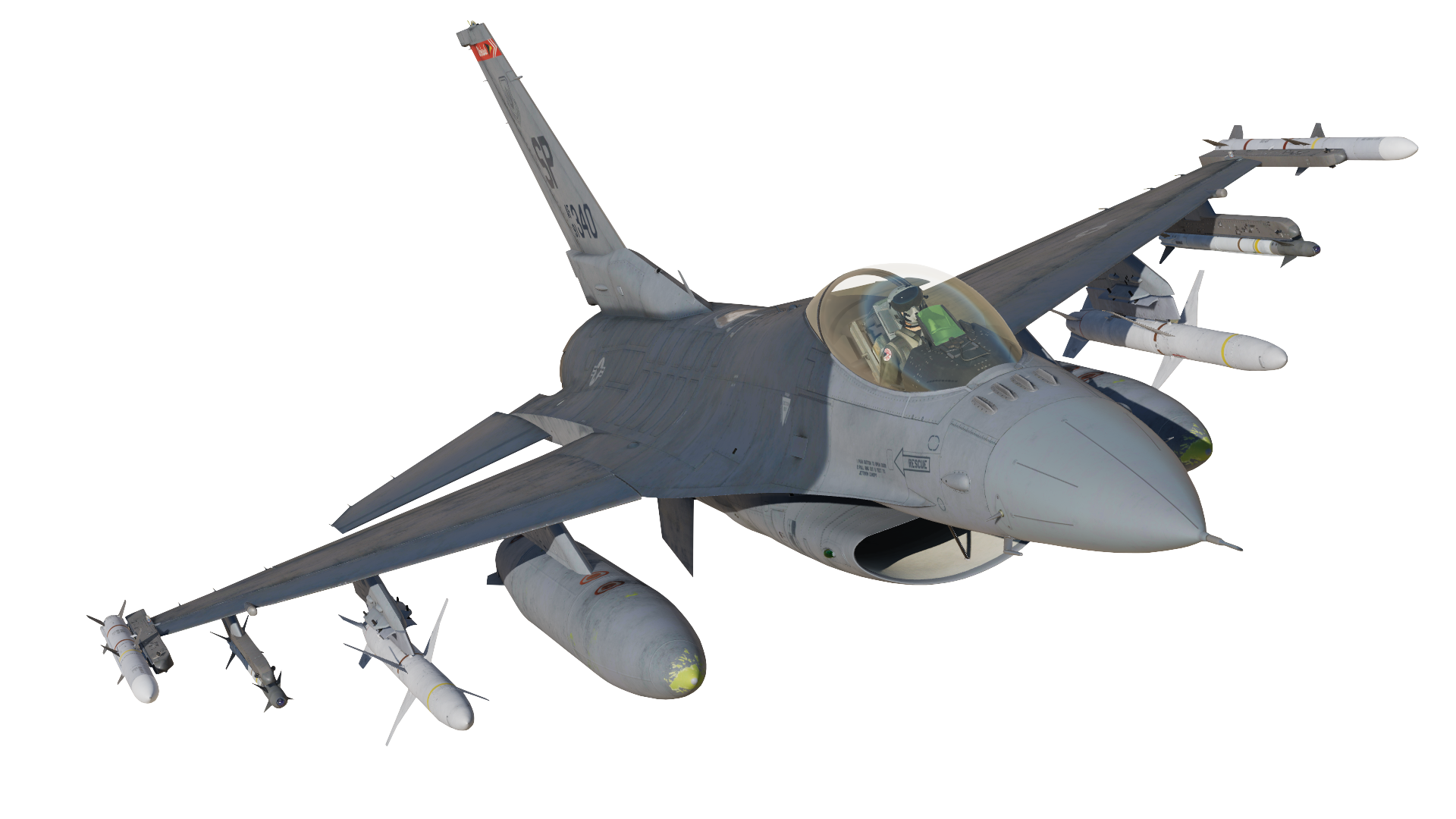 F-16C 480th Fighter Squadron Spangdahlem Clean