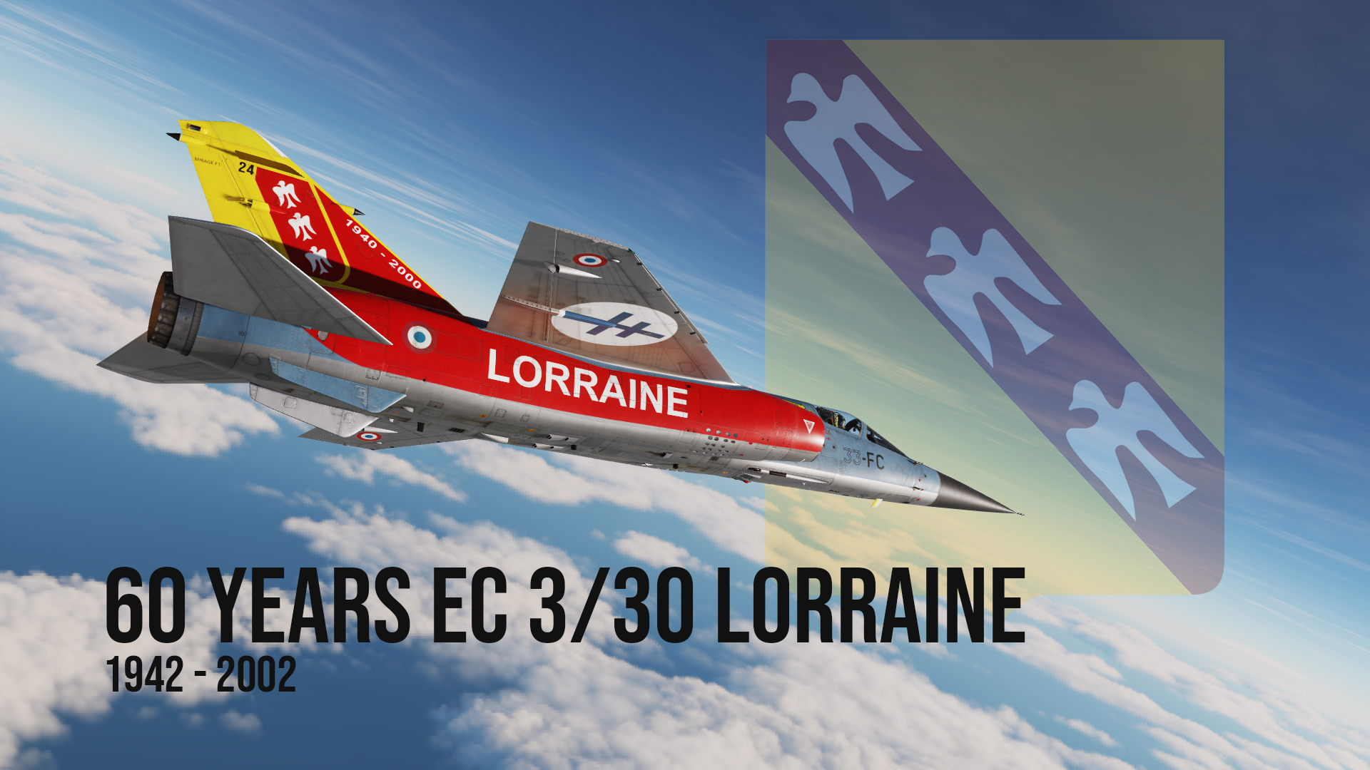 Mirage F-1C, 60 years of EC 3/30 Lorraine, 1940-2000