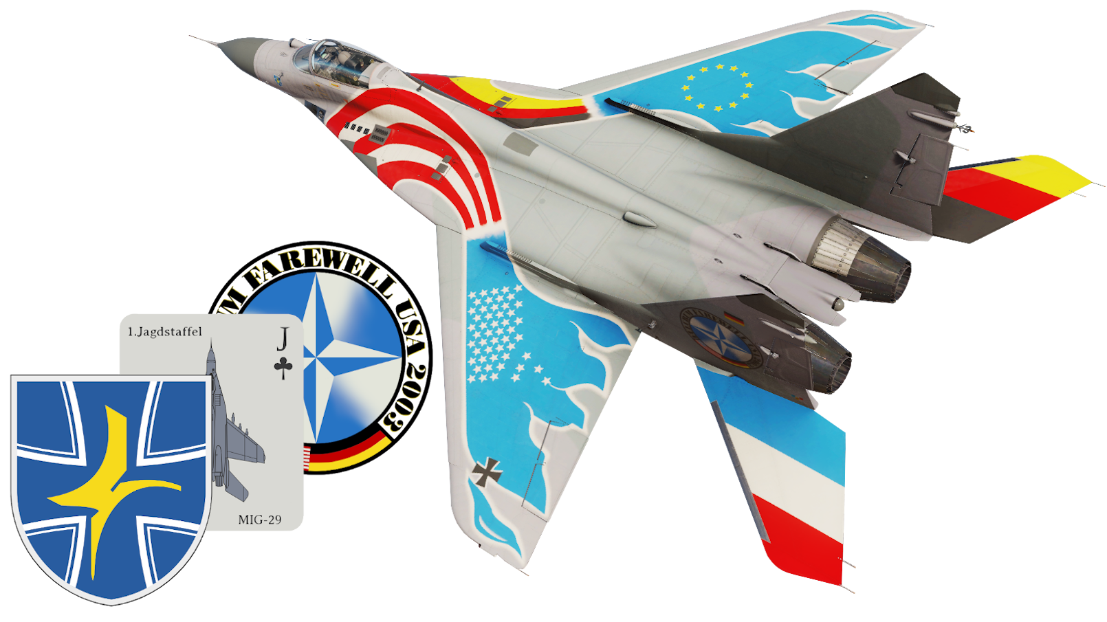 MiG-29G Luftwaffe JG-73 Skin-Pack 