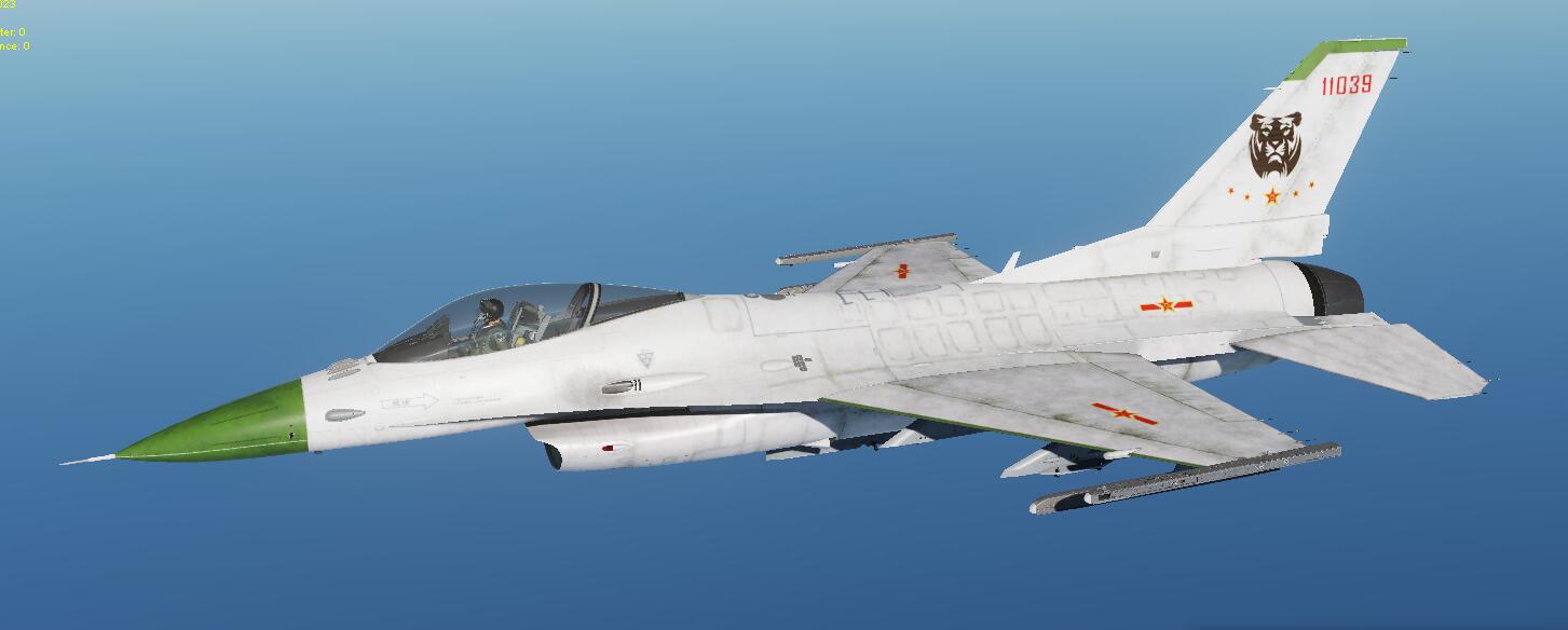 "F-16CN"   中国空军旧式白身绿头涂装PLA AirForce old standard skin